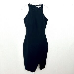 Elizabeth and James Sheath Midi Dress Glamoratti Asymmetric Office Siren Size 6